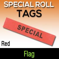 Red Special Roll Flag Tag